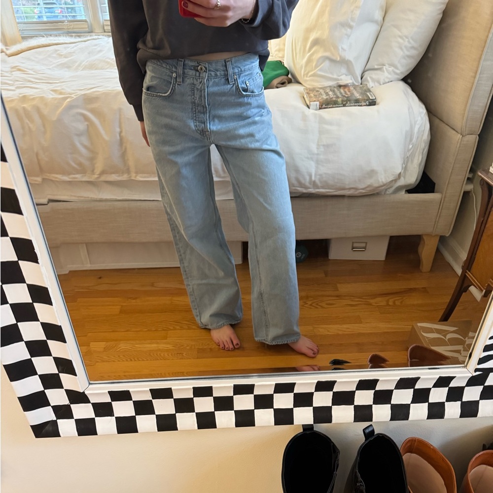 GRLFRND The Lauren Super Loose Wide Leg Jeans Size 25